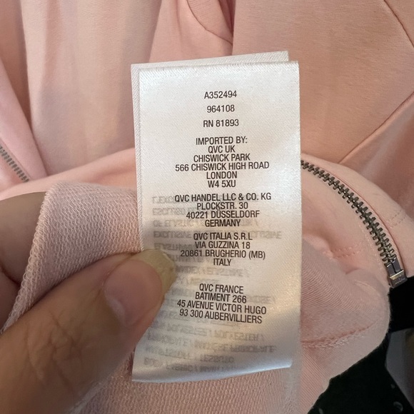 PALE PINK H BY HALSTON COTTON KNIT JERSEY COMFORTABLE JACKET M EUC TOO CUTE - Picture 7 of 11